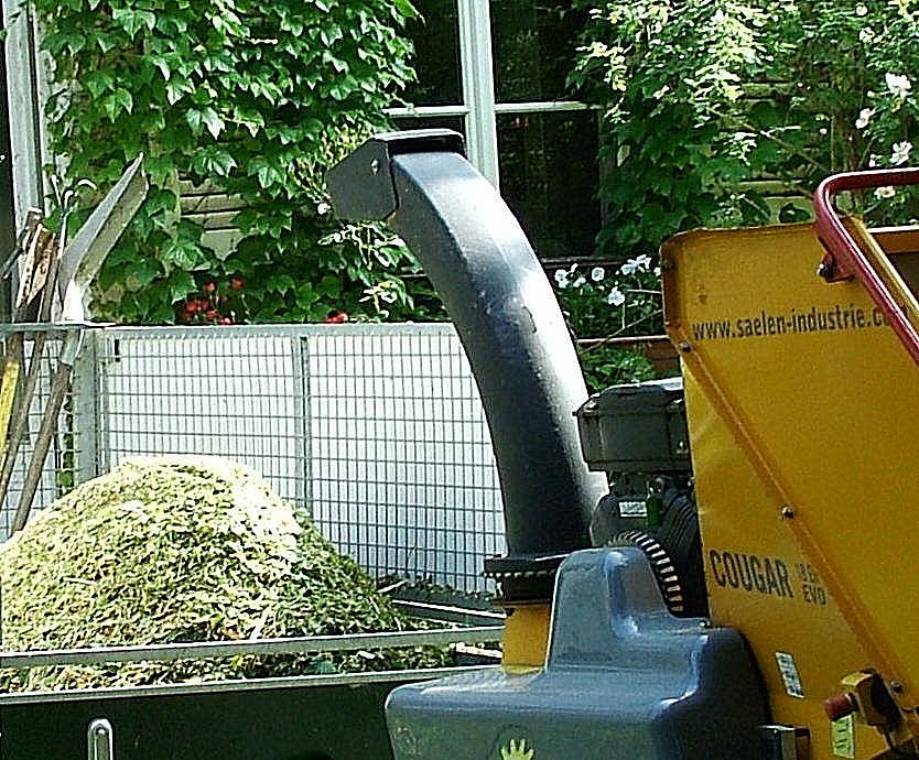 Broyage de déchets verts
